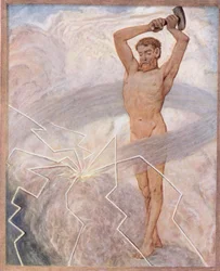 7月、1910年ライプツィヒで出版された「Festkalender」のイラスト